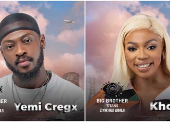 BBTitans’: Yemi back in bed with Khosi, shares kiss with Blue Aiva after