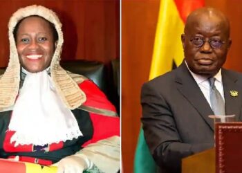 President Akufo Addo Swears In Chief Justice Gertrude Torkornoo
