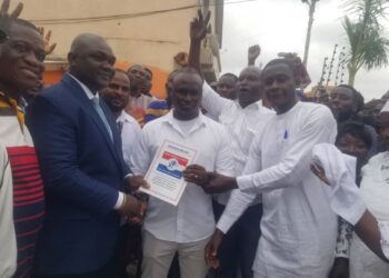 Youth of Ablekuma Central Pay and Pick Forms for Former MP to Contest the NPP Primaries
