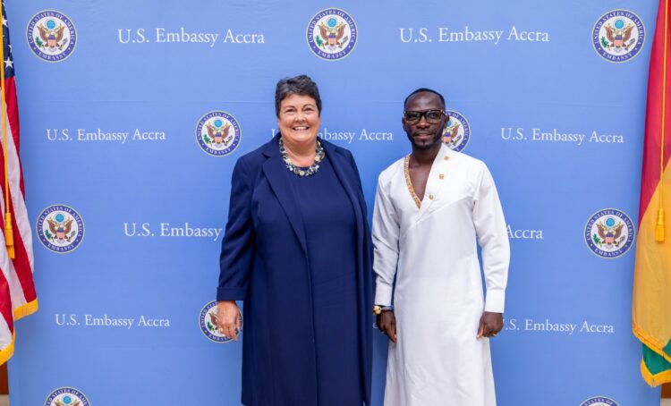 US Ambassador to Ghana Virginia Palmer Lauds Okyeame Kwame for his Hepatitis B Campaign