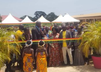 Lydia Alhassan Commissions 6-Unit Classroom Block and Computer Library at Legon Staff Village