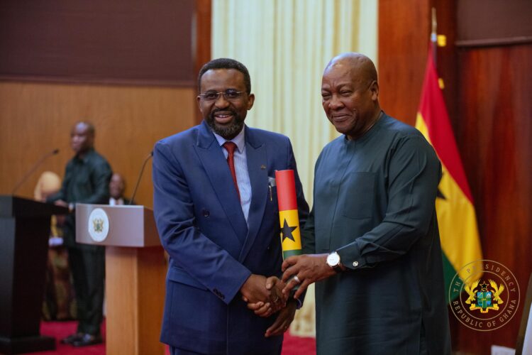 President Mahama Swears in BoG Governor Dr. Johnson Asiamah and 1st Deputy Governor