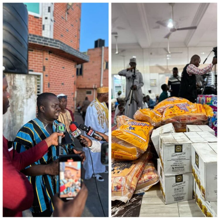 GJA President Donates to Muslim Communities in Alajo Ahead of Eid-Ul-Fitr