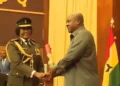 President Mahama Swears In Prisons, Fire Service and Immigration Chiefs
