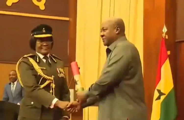 President Mahama Swears In Prisons, Fire Service and Immigration Chiefs