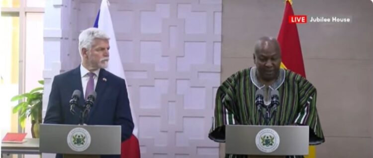 President Mahama Woos President of Czech Republic and His Business Delegation to Invest in Ghana