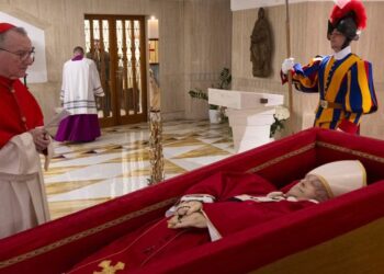 Vatican Releases First Image of Pope Francis in Open Coffin