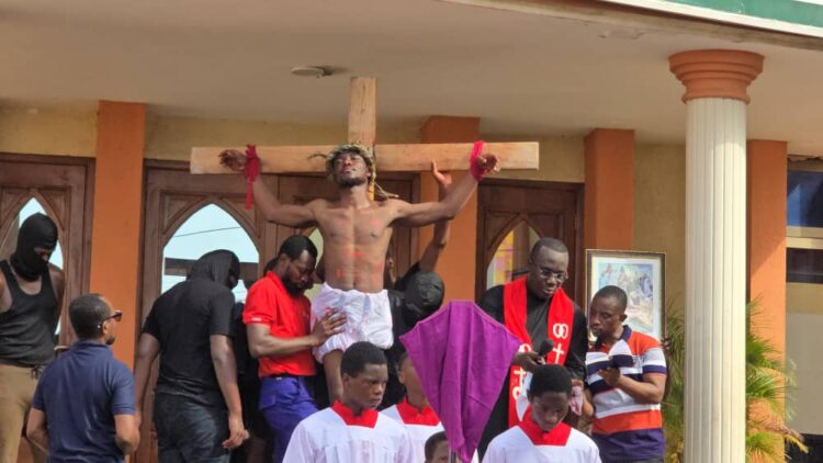 Good Friday: St. Theresa’s Catholic Church Re-Enacts Crucifixion of Jesus in Extraordinary Way
