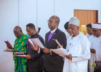 President Mahama swears-in Reconstituted National Peace Council Members