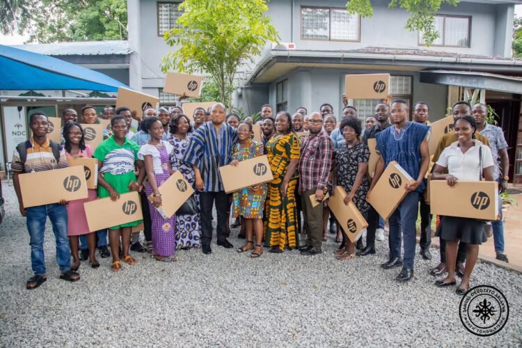 Okudzeto Ablakwa Donates Laptops to Teachers Posted to North Tongu Constituency