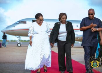 Vice President Naana Jane Opoku Agyemang Returns Home