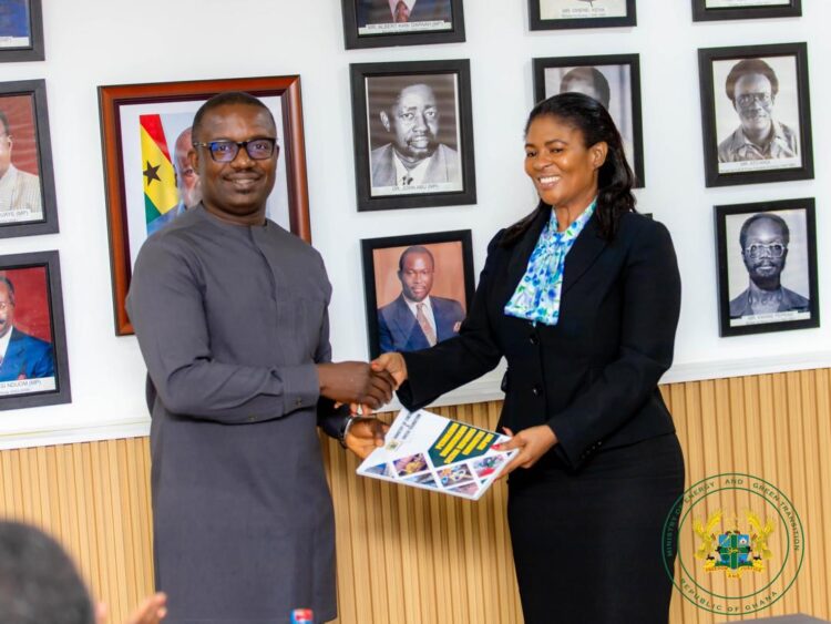 Hon. John Jinapor receives the report of the Petroleum Downstream Sector Reforms Committee (PDSRC)