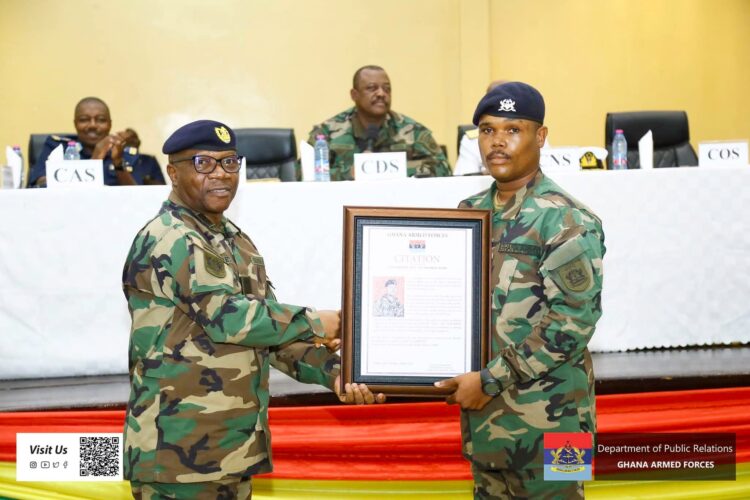 CDS Promotes Private Soldier who Refused Bribe from A Gallamseyer to Lance Corporal