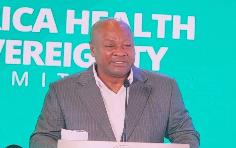 African Health Sovereignty Summit: Mahama Calls for Presidential Taskforce to to Enhance Ghana’s Health Delivery