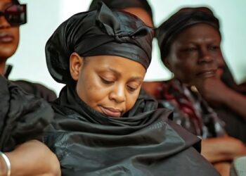 Omane Boama’s Wife’s Tribute Melts Mourners at the State Funeral