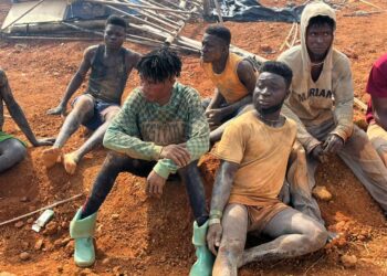 NAIMOS /BLUE WATER GUARDS AND WESTERN REGION SECURITY CRACKDOWN ON GALAMSEYERS OPERATING ALONG RIVER ANKOBRA