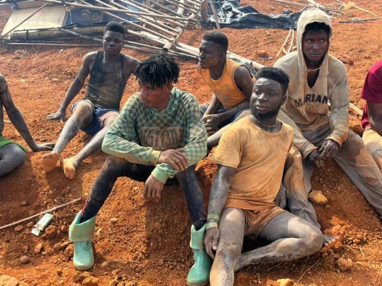 NAIMOS /BLUE WATER GUARDS AND WESTERN REGION SECURITY CRACKDOWN ON GALAMSEYERS OPERATING ALONG RIVER ANKOBRA