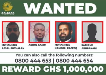 Goldbod Places Gh4million Bounty on the Head of 4 Persons Engaged in Gold Smuggling