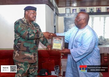 CDS Pays Courtesy Call on Major General Anyidoho (rtd)