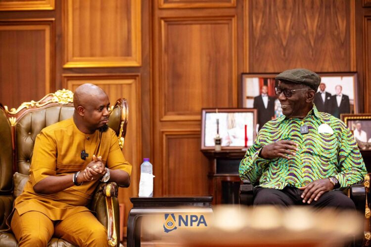 CEO of NPA Godwin Edudzi Tameklo Visits Former President Kufour as part of NPA’s 20th Anniversary