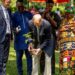 DUKE OF EDINBURGH PLANTS A TREE SEEDLING AT ABURI BOTANICAL GARDENS