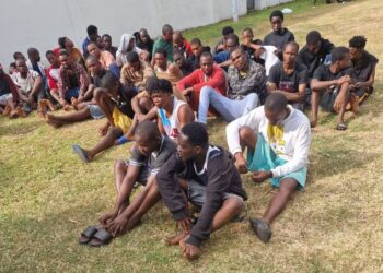 Cyber Security Authority, National. Security, GPS, GIS arrest 141 Cyber Fraud Operatives in Teshie and Tabora