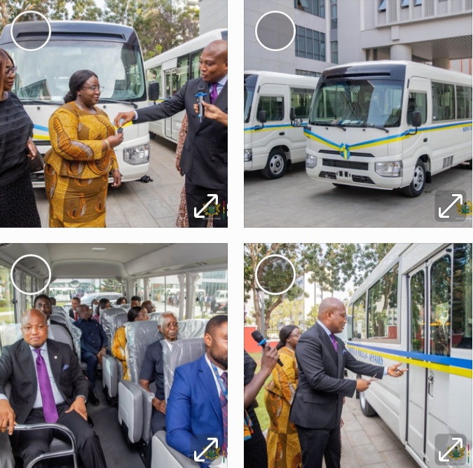 “Coming to work Should Not be Stressful”-Ablakwa Donates 6 Buses to Foreign Affairs Staff