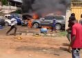 Fire Outbreak Destroys Several Vehicles at a Fitting Shop at Abossey Okai