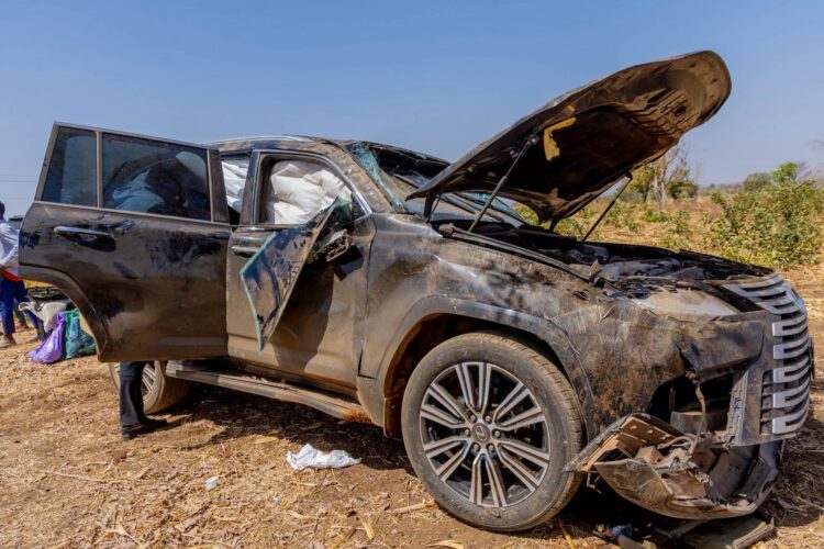 Haruna Iddrisu and Mohammed Adams Sukparu involved in an Accident in Bolgatanga-Tumu