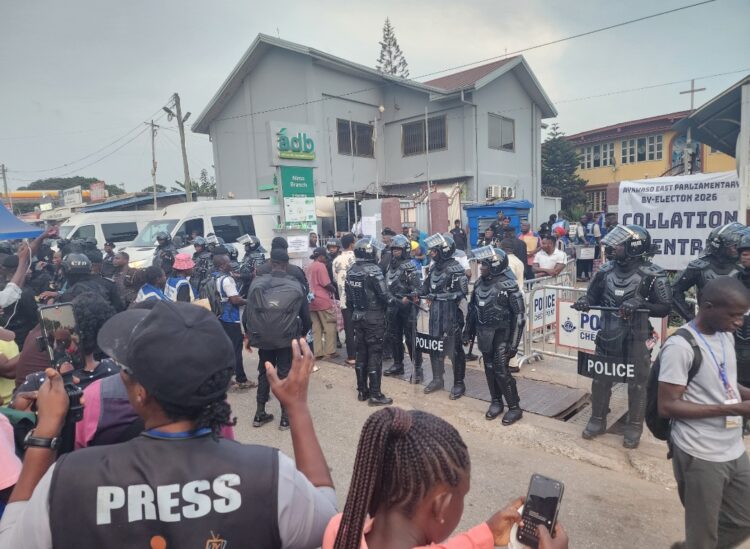 Ayawaso East By-Election Collation Begins as Anti-Riot Police Personnel Take Position