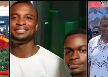 Tears Flow as Elder Donkor Bids Farewell to his two Sons Involved in a plane Crash