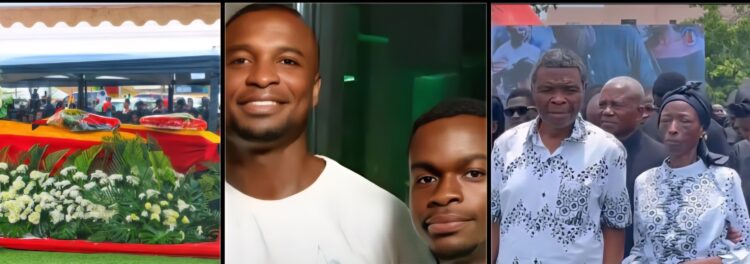Tears Flow as Elder Donkor Bids Farewell to his two Sons Involved in a plane Crash